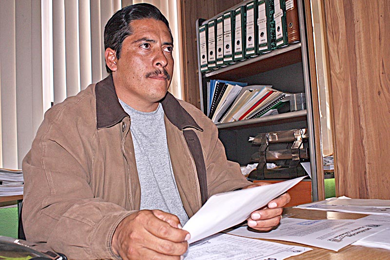 Gerardo García Murillo, secretario general del Supdacobaez ■ FOTO: LA JORNADA ZACATECAS