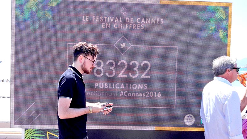 Para el quinto día festivalero las publicaciones mundiales que hablaban de Cannes rebasaban las 83 mil referencias ■ FOTOS: CARLOS BELMONTE Y LLUNA LLECHA