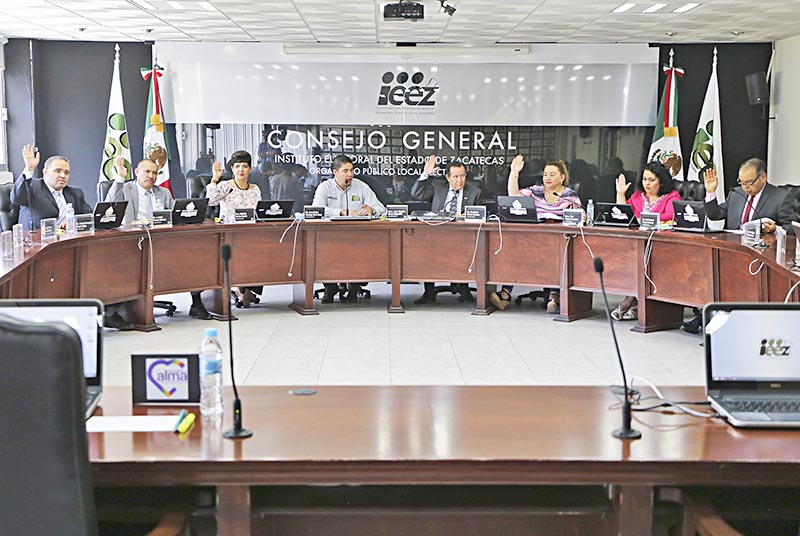 Imagen de sesión del Consejo General del órgano comicial ■ FOTO: LA JORNADA ZACATECAS