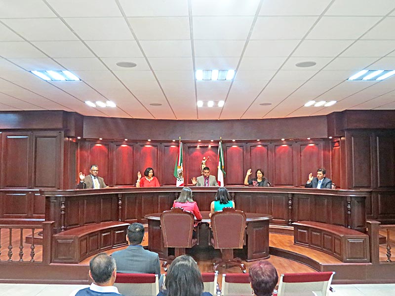 Aspecto de la sesión realizada en el Tribunal de Justicia Electoral del Estado de Zacatecas ■ foto: la jornada zacatecas