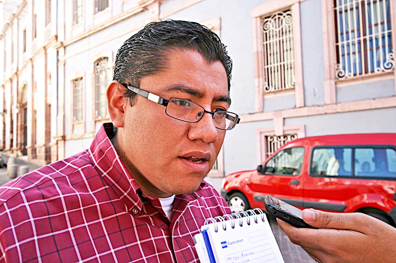 Saúl Monreal, coordinador de campaña de David ■ foto: la jornada zacatecas