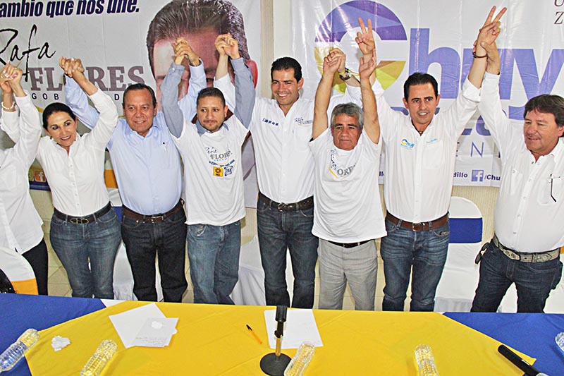 Rafael Flores ofreció conferencia de prensa en El Mineral ■ FOTO: LA JORNADA ZACATECAS