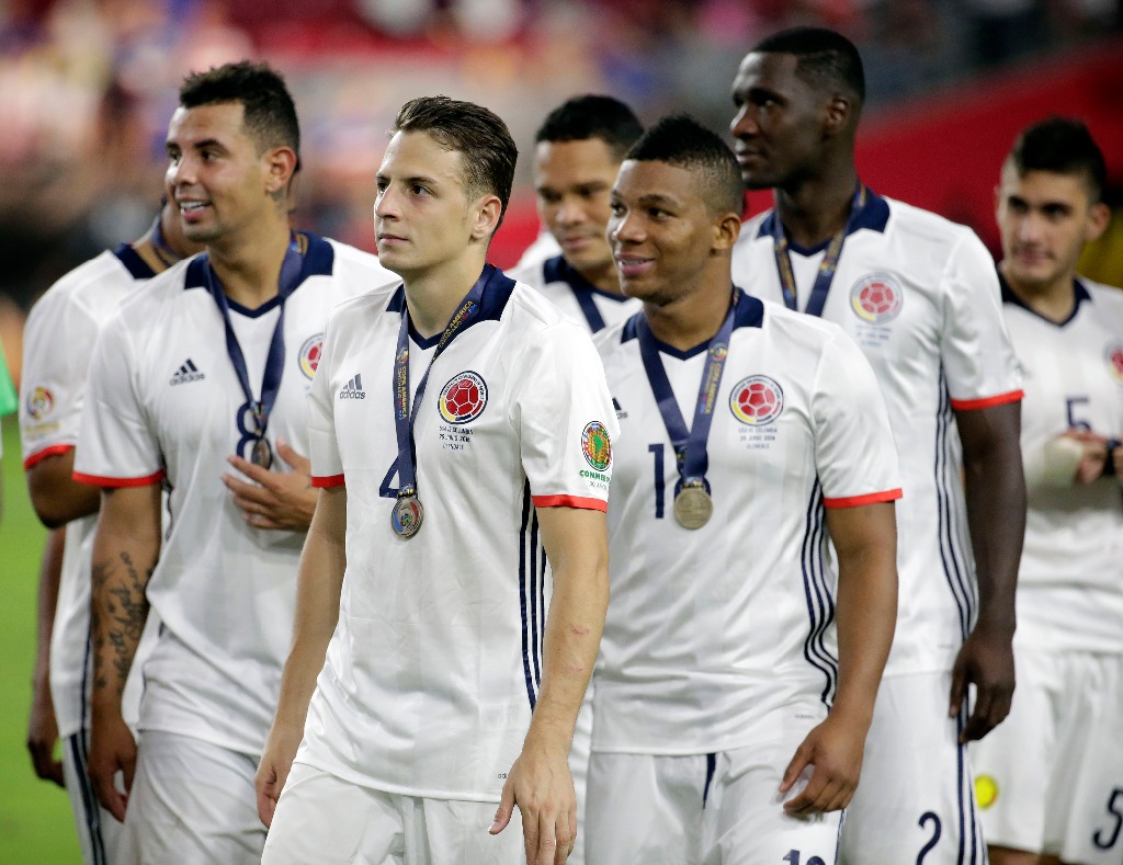 La selección de Colombia se quedó con el tercer lugar de la Copa América Centenario, este sábado. Foto Ap