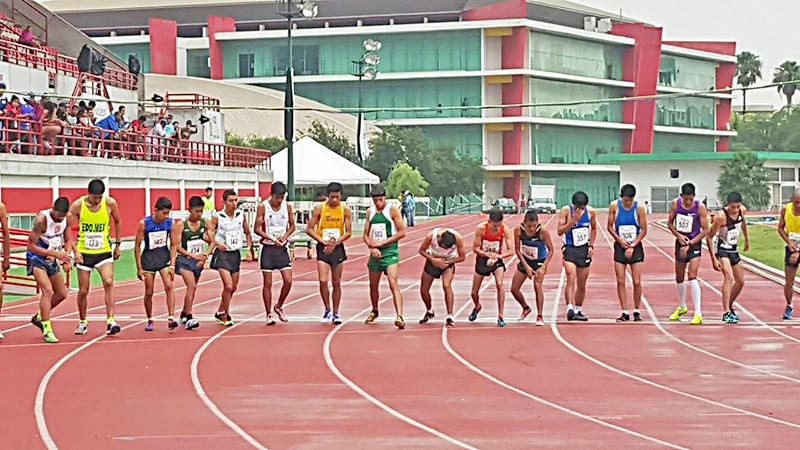 Aspecto de una de las competencias de este campeonato ■ foto: facebook fEDERACIÓN MEXICANA DE ASOCIACIONES DE ATLETISMO, A.C.