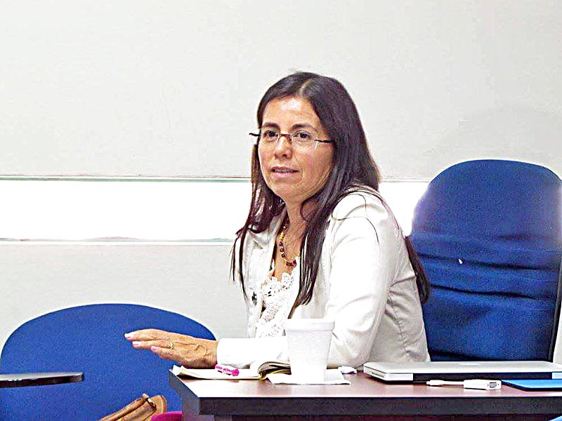 Isabel Garzón Barragán, investigadora de la Universidad Pedagógica Nacional de Colombia ■ foto: Martín catalán
