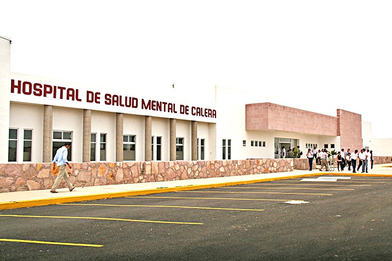 Principal acceso al Centro de Salud Mental de Calera. Imagen de archivo ■ foto: la jornada zacatecas