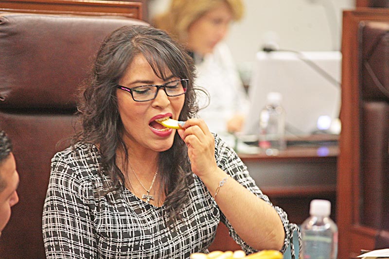 Aspecto de la sesión legislativa de este jueves ■ FOTO: ERNESTO MORENO