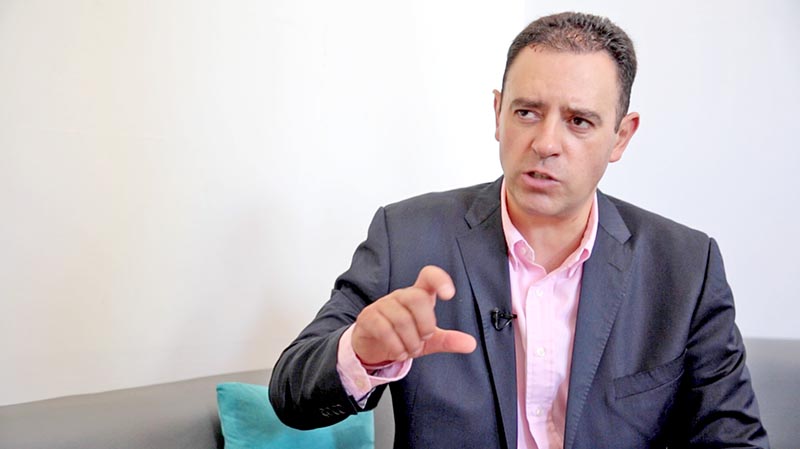 Alejandro Tello Cristerna, gobernador electo de Zacatecas, en entrevista ■ fotos: MIGUEL áNGEL NúÑEZ