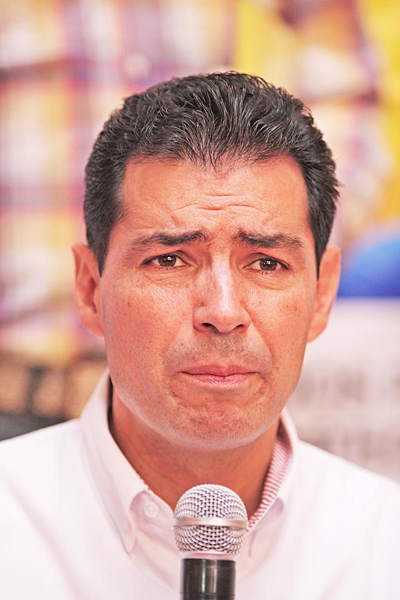 Rafael Flores Mendoza, ex candidato de la alianza PRD-PAN a la gubernatura ■ FOTO: ERNESTO MORENO