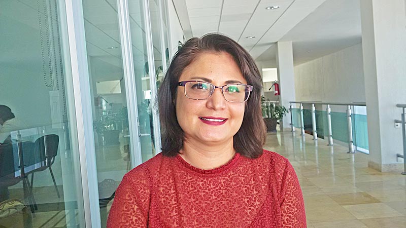 Adriana Rivero Garza, docente-investigadora del Centro de Investigaciones Jurídicas de la UAZ y consejera consultiva del Inmujeres por Zacatecas ■ foto: ALMA RÍOS