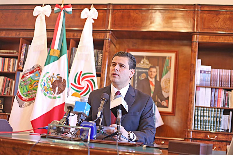 Miguel Alonso Reyes, gobernador del estado ■ FOTO: ANDRÉS SÁNCHEZ