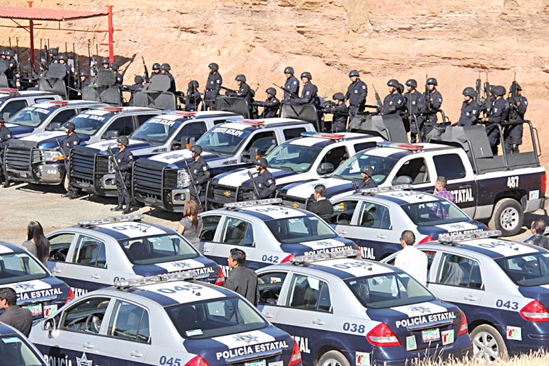 Elementos del Ejército, policías Estatal, Federal y Ministerial participan en operativos ■ FOTO: LA JORNADA ZACATECAS