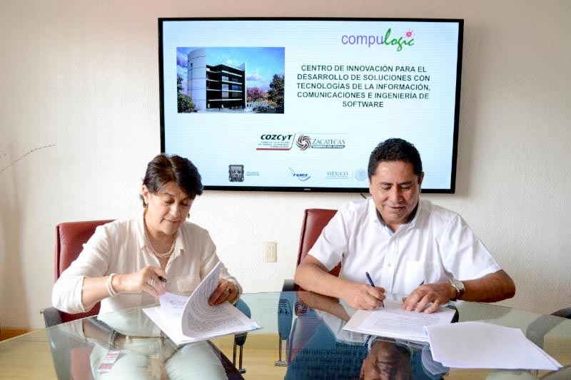 Aspecto de la firma del convenio de colaboración entre los directores de ambos organismos ■ fotos: la jornada zacatecas