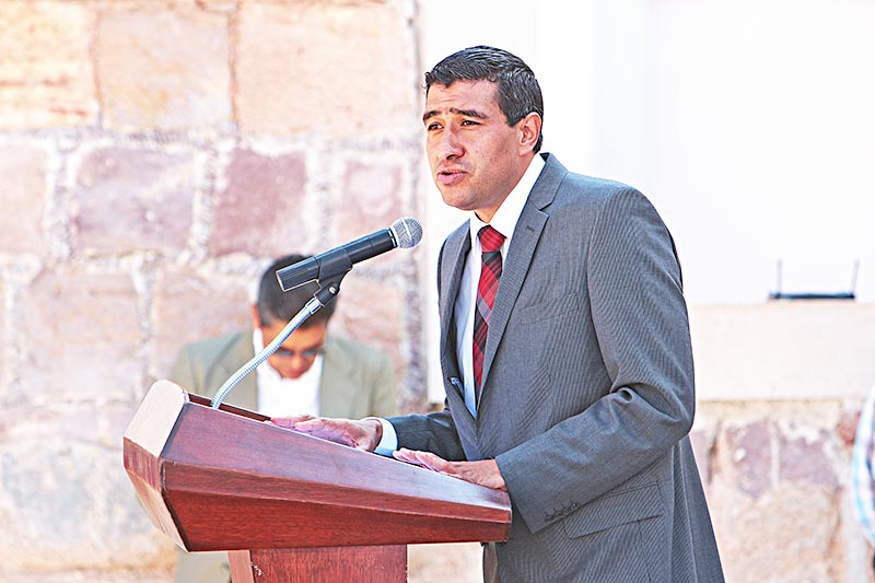 Rodrigo Castañeda, presidente estatal de la Cámara Nacional de la Industria de la Transformación ■ FOTO: ERNESTO MORENO