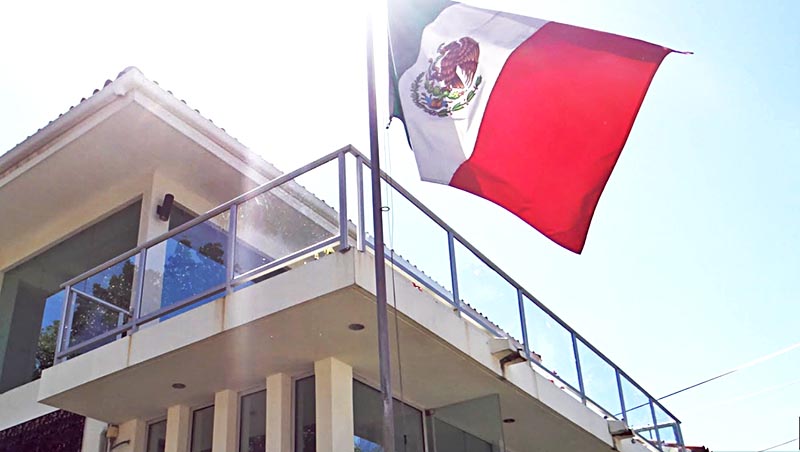 Instalaciones de la Embajada de México en Nicaragua ■ foto: la jornada zacatecas