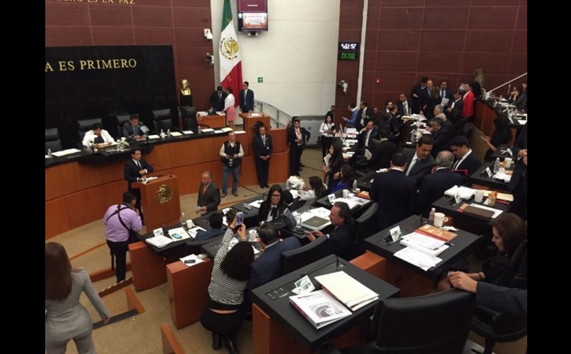 Sesión ordinaria del Senado, este miércoles. Foto Guillermo Sologuren