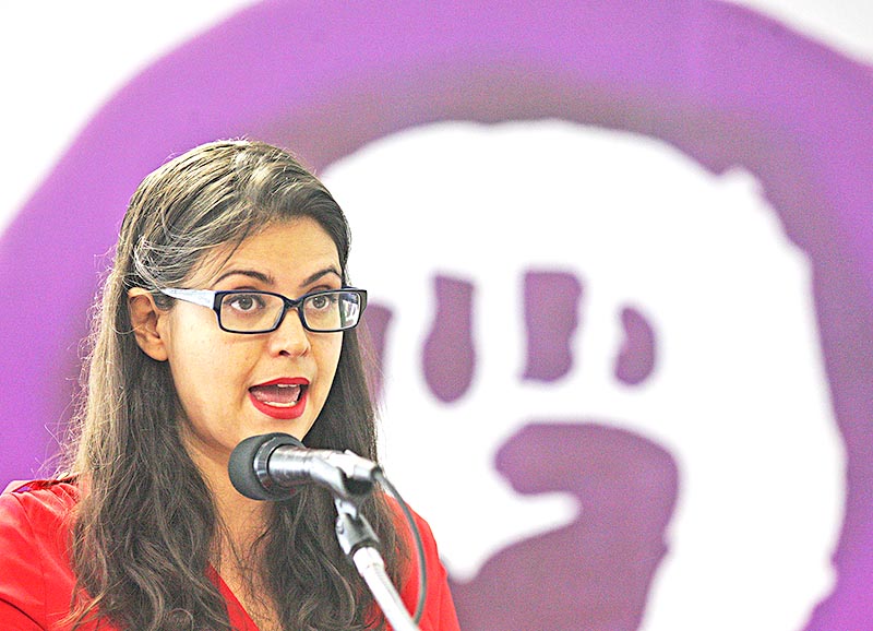 Mara Muñoz Galván, directora del Centro de Justicia Para Mujeres ■ foto: ernesto moreno