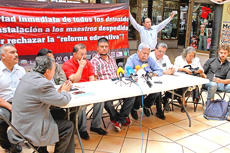 Conferencia de prensa donde integrantes del Frente Social por la Soberanía Popular anunciaron sus próximas acciones ■ FOTO: ANDRÉS SÁNCHEZ