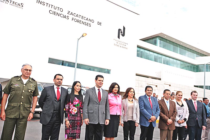 El Instituto Zacatecano de Ciencias Forenses, que está ubicado a un costado de las instalaciones de la Secretaría de Seguridad Pública del estado, en el municipio de Guadalupe