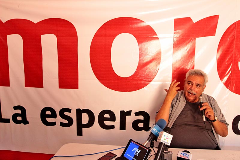 Movimiento de Regenración Nacional no comparte la visión aliancista que ha conducido “al degenere” que unos partidos opositores se alían con el PRI y otros con el PAN, señaló Luis Medina ■ foto: ernesto moreno