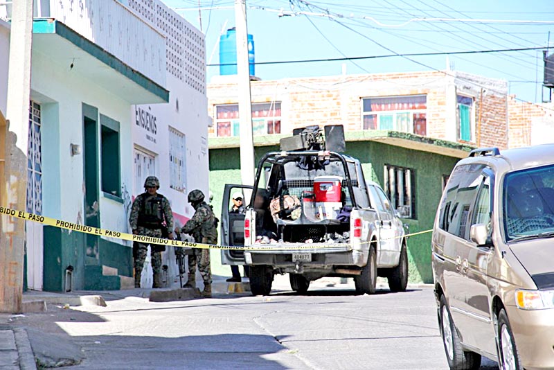 Imagen de archivo de un enfrentamiento en el municipio de Guadalupe, donde hubo varios decesos ■ foto: la jornada zacatecas
