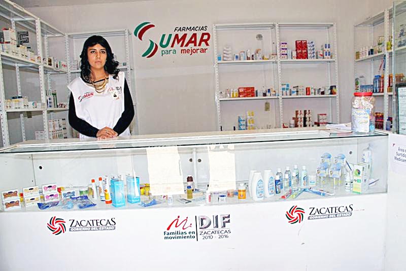 La instalación de las 45 Farmacias Sumar requirió de una inversión de 79 millones 962 mil 522 pesos, informaron las autoridades ■ FOTO: LA JORNADA ZACATECAS
