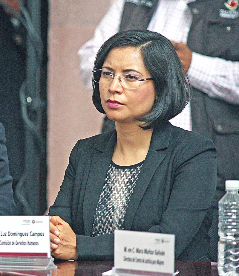 María de la Luz Domínguez Campos, presidenta de la Comisión de Derechos Humanos del Estado de Zacatecas ■ foto: ernesto moreno