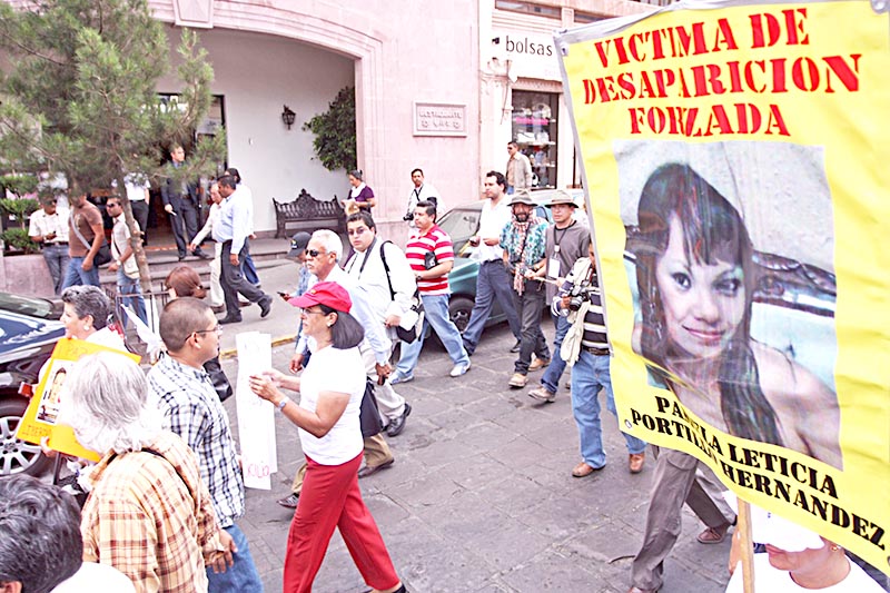 En 2011 la Carava por la Paz pasó por Zacatecas, donde un sinnúmero de personas denunció la desaparición de familiares ■ FOTO: LA JORNADA ZACATECAS