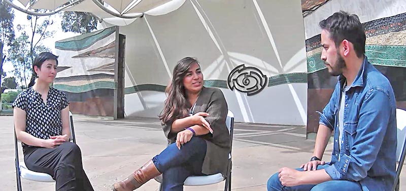 Las integrantes de Aquelarre Zacatecas y Vivas Nos Queremos #24A dieron a conocer sus conceptos en el programa Acentos, de La Jornada Zacatecas TV ■ FOTO: MIGUEL ÁNGEL NÚÑEZ