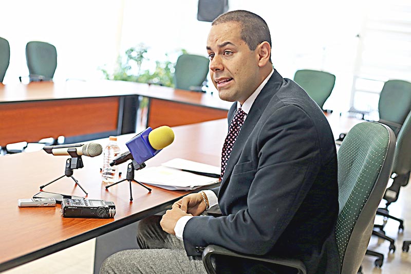 Álvaro Díaz, coordinador legislativo de la PGJEZ ■ FOTO: ANDRÉS SÁNCHEZ
