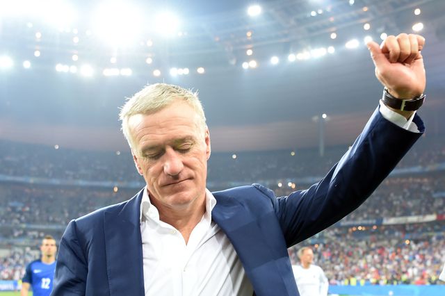 Didier Deschamps, entrenador de Francia, reacciona a la victoria de Portugal. Foto Afp