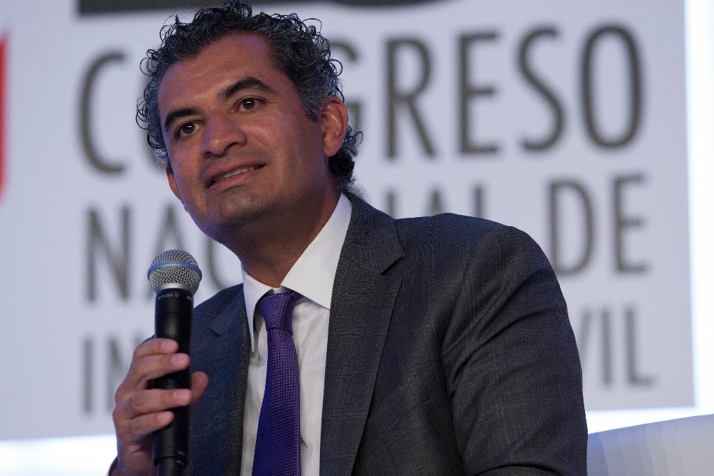 El candidato a la dirigencia nacional del PRI, Enrique Ochoa. Foto Cristina Rodríguez /archivo