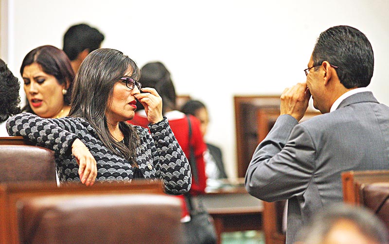 Este martes la 61 Legislatura realizó una sesión extraordinaria ■ foto: ernesto moreno