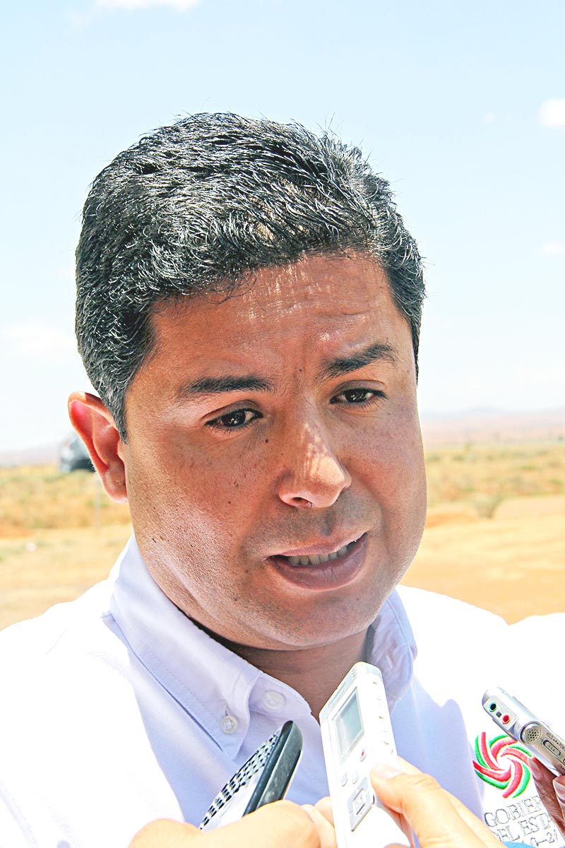 Enrique Flores, cuando ocupaba el cargo de secretario del Campo ■ foto: la jornada zacatecas