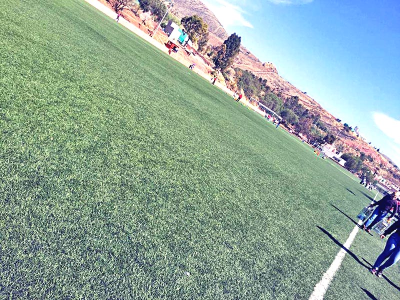 La Liga Turística del Estado de Zacatecas se desarrolla en los campos de futbol de la Unidad Deportiva Benito Juárez ■ FOTO: CORTESÍA