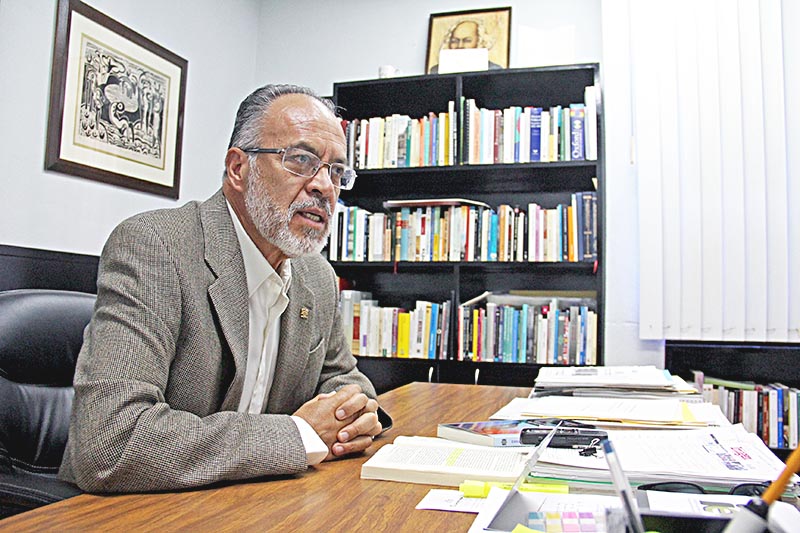 Juan Francisco Valerio Quintero, docente de la Unidad Académica de Ciencias sociales de la UAZ ■ foto: andrés sánchez