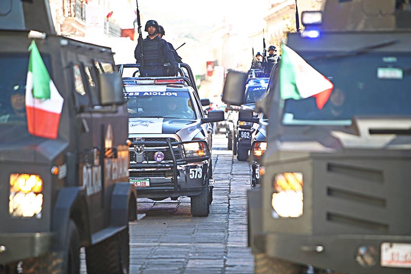 El pasado sexenio Gobierno estatal realizó una millonaria inversión en el rubro de seguridad; sin embargo, según Inegi, los zacatecanos gastaron el año pasado 686 millones 374 mil pesos en medidas de protección contra la delincuencia ■ foto: andrés sánchez