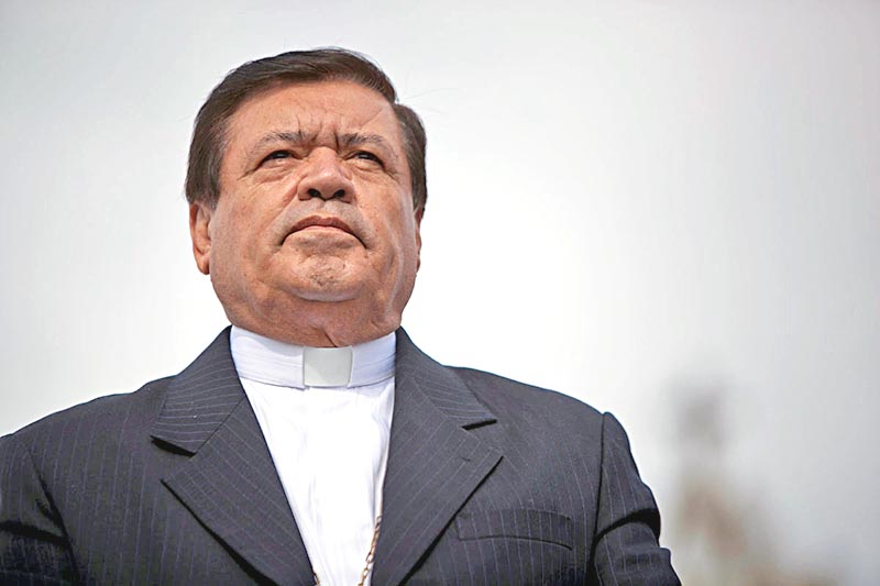 Norberto Rivera, arzobispo primado de México ■ foto: LA JORNADA ZACATECAS