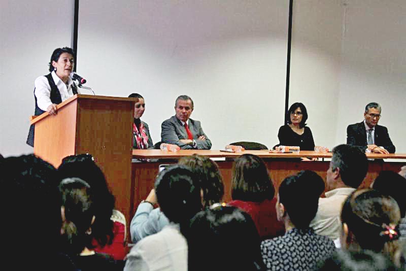 La secretaria de Educación, Gema Mercado Sánchez, este miércoles presentó a quienes ocuparán las subsecretarías de la Seduzac ■ FOTO: LA JORNADA ZACATECAS