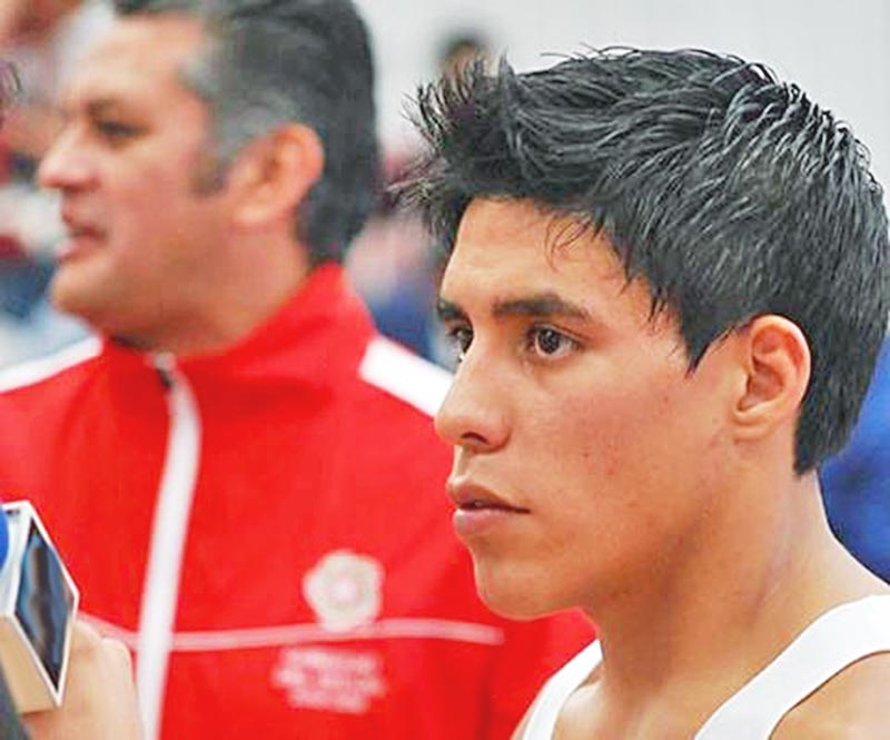 Brandon Disair Díaz Ramírez, de luchas asociadas, recibió tres votos a favor y el voto de calidad que lo definen el atleta del año ■ FOTO: FACEBOOK INCUFIDEZ