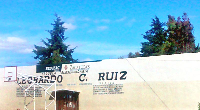 Instalaciones de la telesecundaria Leobardo C. Ruiz ■ foto: la jornada zacatecas