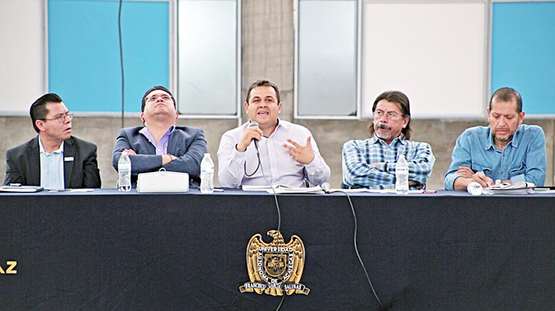 Asamblea General realizada este miércoles por el Sindicato de Personal Académico de la Universidad Autónoma de Zacatecas (Spauaz) ■ fotoS: MIGUEL ÁNGEL NÚÑEZ