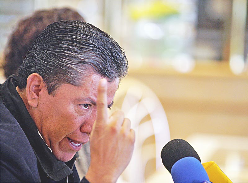 David Monreal Ávila dijo que a Morena le dieron 800 mil pesos el pasado proceso electoral. Ahora le darán 2.5 mdp a cada partido para una campaña de 15 días ■ FOTO: ERNESTO MORENO