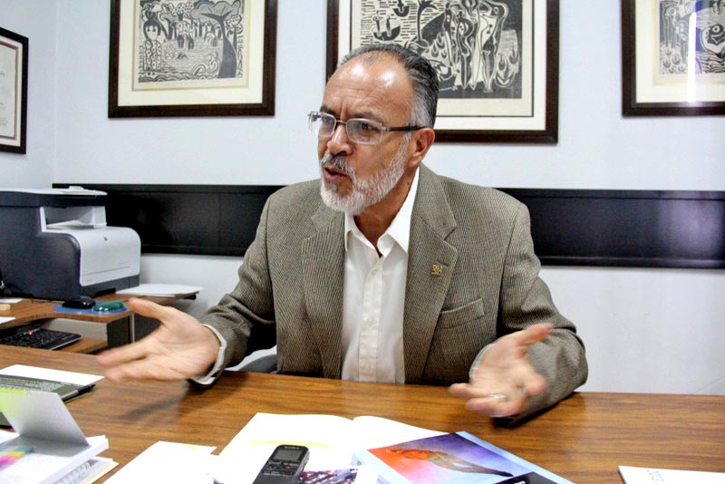 Francisco Valerio Quintero, académico de la Universidad Autónoma de Zacatecas ■ foto: andrés sánchez