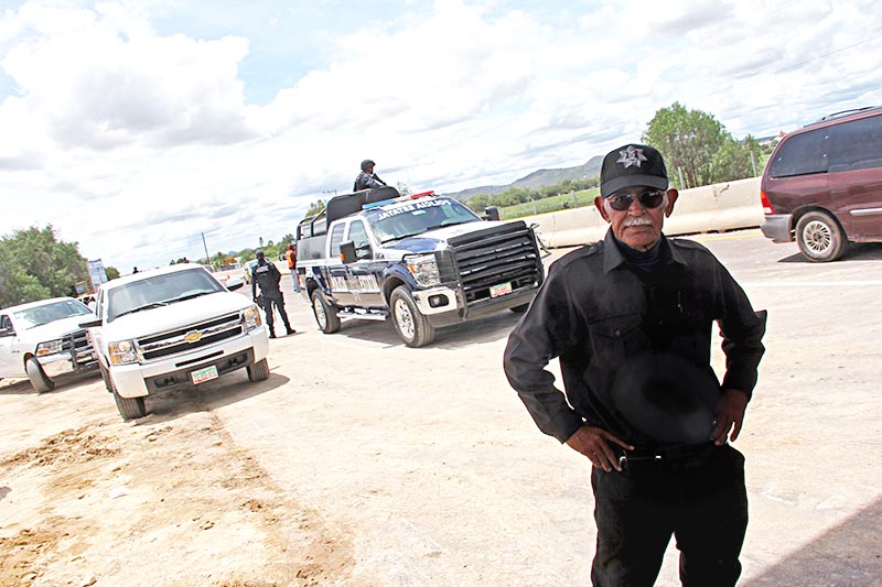En los operativos participaron agentes de la Policía Estatal ■ FOTO: LA JORNADA ZACATECAS