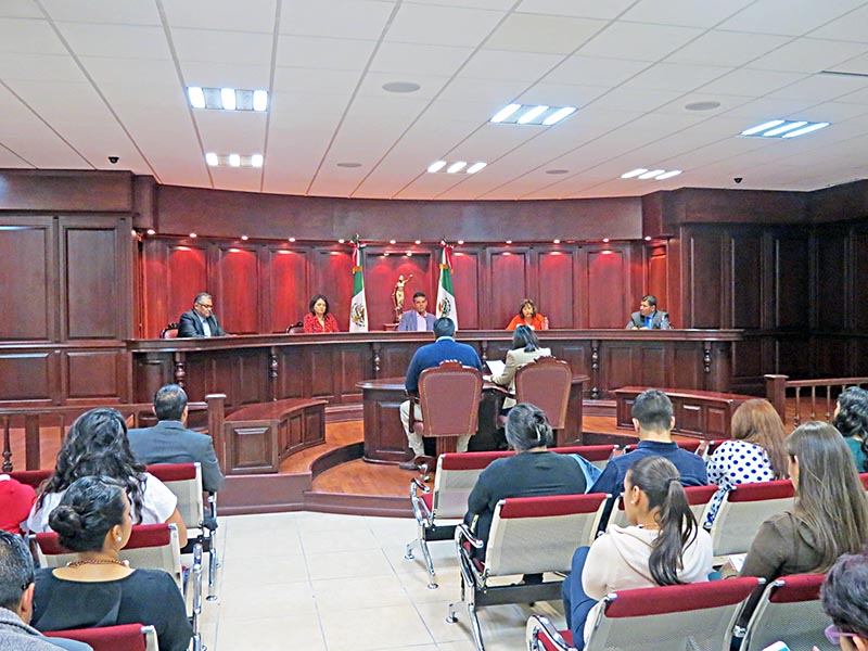 Sesión pública del Pleno en el Trijez, realizada este miércoles ■ FOTO: LA JORNADA ZACATECAS