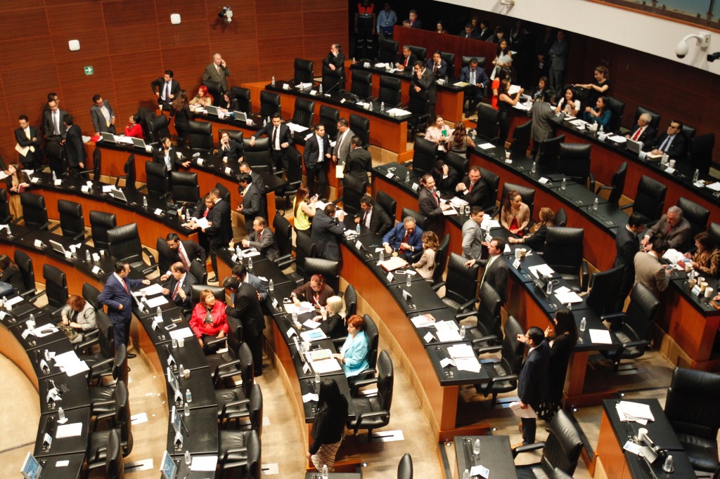 Sesión en el Senado de la República, el 6 de octubre. Foto Yazmín Ortega