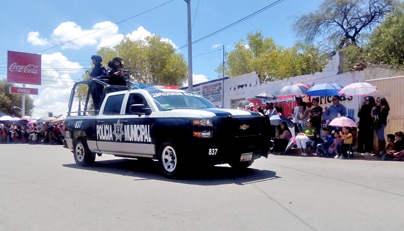 Distintas corporaciones policiacas vigilan el municipio para mejorar la seguridad ■ foto: la jornada zacatecas