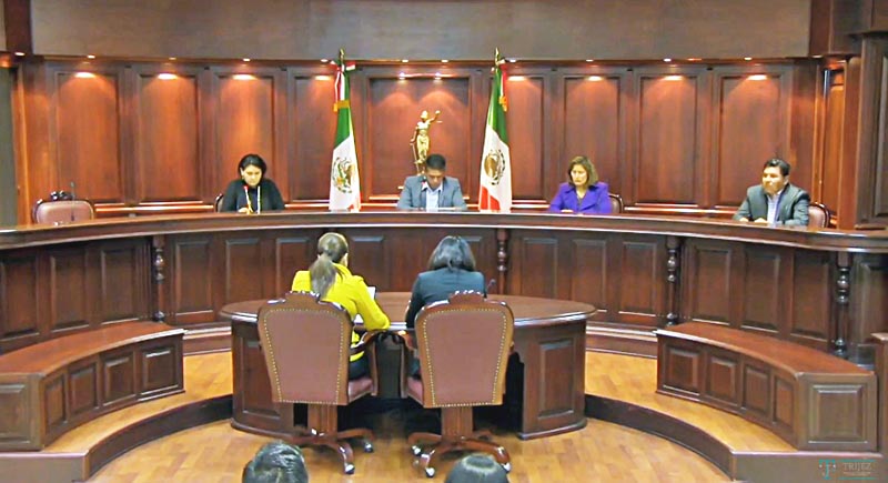 Sesión de este miércoles en el Tribunal de Justicia Electoral del Estado de Zacatecas ■ foto: la jornada zacatecas