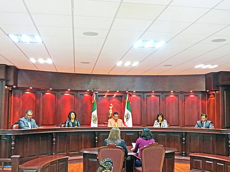 Sesión pública realizada por el órgano judicial este jueves ■ FOTO: LA JORNADA ZACATECAS